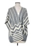La Fee Verte Chevron-herringbone Gray Poncho Size S - photo 1