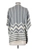 La Fee Verte Chevron-herringbone Gray Poncho Size S - photo 2