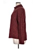 Cloud Chaser Tweed Burgundy Turtleneck Sweater Size XL - photo 5