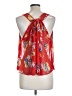 XXI 100% Polyester Red Sleeveless Blouse Size L - photo 2