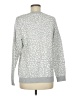 Croft & Barrow Animal Print Silver Pullover Sweater Size M - photo 2