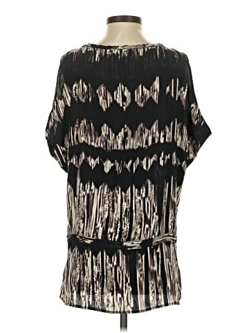 GUESS by Marciano Short Sleeve Silk Top (view 2)