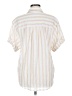 Rails Stripes Ivory Short Sleeve Button-Down Shirt Size M - photo 2