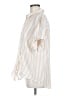 Rails Stripes Ivory Short Sleeve Button-Down Shirt Size M - photo 5