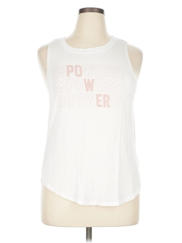 Pre-owned Grayson Threads Sleeveless T-shirt In White