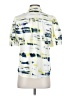DKNY 100% Polyester Print Blue Short Sleeve Blouse Size XS - photo 2