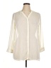 Roaman's 100% Polyester Ivory 3/4 Sleeve Blouse Size 14W - photo 1