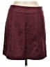 Alya Solid Burgundy Casual Skirt Size M - photo 1