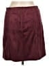 Alya Solid Burgundy Casual Skirt Size M - photo 2