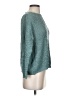 She + Sky Metallic Teal Pullover Sweater Size S - photo 4