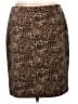 Talbots 100% Cotton Animal Print Brown Casual Skirt Size 10 (petite) - photo 1