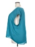 Bold Elements 100% Polyester Teal Short Sleeve Blouse Size 2X - photo 5