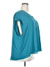 Bold Elements 100% Polyester Teal Short Sleeve Blouse Size 2X - photo 4