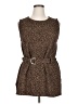 Ann Taylor Animal Print Brown Casual Dress Size XL - photo 1