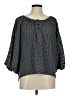 Sunny Leigh 100% Polyester Polka Dots Black 3/4 Sleeve Blouse Size M - photo 1