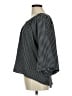Sunny Leigh 100% Polyester Polka Dots Black 3/4 Sleeve Blouse Size M - photo 5