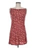 Be Cool 100% Rayon Hearts Red Casual Dress Size M - photo 1