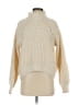 Embossed Ivory Turtleneck Sweater Size XS - photo 1