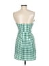 Shein 100% Polyester Checkered-gingham Green Cocktail Dress Size 6 - photo 2