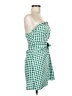 Shein 100% Polyester Checkered-gingham Green Cocktail Dress Size 6 - photo 4