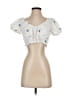 Shein White Short Sleeve Blouse Size S - photo 1