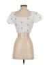 Shein White Short Sleeve Blouse Size S - photo 2