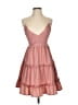 Shein 100% Polyester Hearts Pink Cocktail Dress Size S - photo 1