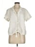 Splendid Ivory Short Sleeve Blouse Size M - photo 1
