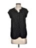 Daniel Rainn 100% Polyester Polka Dots Black Short Sleeve Blouse Size XS - photo 1