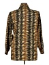 Liz Baker Essentials 100% Polyester Animal Print Gold Long Sleeve Blouse Size XL - photo 2