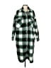 BB Dakota by Steve Madden 100% Polyester Plaid Green Coat Size M - photo 1