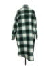 BB Dakota by Steve Madden 100% Polyester Plaid Green Coat Size M - photo 2