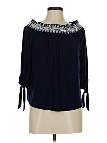 Pebble and Stone 3/4 Sleeve Blouse (view 1)