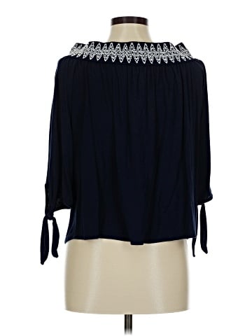 Pebble and Stone 3/4 Sleeve Blouse (view 2)