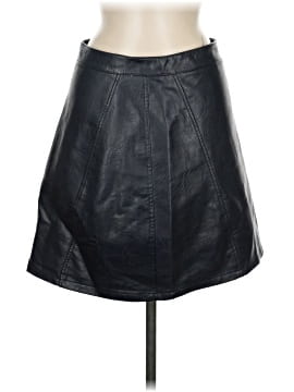 Zara Basic Faux Leather Skirt