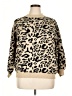 Main Strip Animal Print Tan Pullover Sweater Size XL (estimated) - photo 1