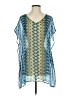O'Neill 100% Polyester Blue Short Sleeve Blouse Size XS - photo 1