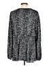 Torrid Animal Print Silver Long Sleeve Blouse Size Lg Plus (0) - photo 2