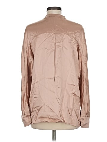 Vince. Long Sleeve Silk Top (view 2)