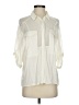 Addison 100% Viscose Ivory 3/4 Sleeve Button-Down Shirt Size XS - photo 1