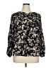 Style&Co 100% Nylon Floral Black Long Sleeve Blouse Size 1X - photo 1