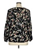 Style&Co 100% Nylon Floral Black Long Sleeve Blouse Size 1X - photo 2
