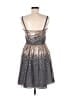 Eliza J 100% Polyester Stars Silver Gray Cocktail Dress Size 8 - photo 2