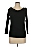Olivia Grey Black 3/4 Sleeve Top Size L - photo 1