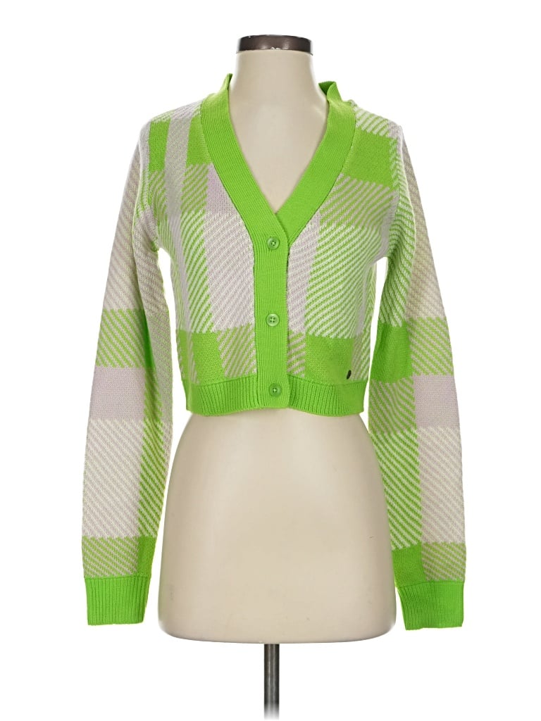 Pre-owned Noisy May Cardigan Sweater In Green