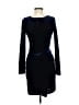 Aqua Solid Black Cocktail Dress Size M - photo 2