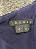 Theory 100% Silk Solid Blue Cocktail Dress Size 4 - photo 6