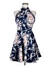 B. Darlin Floral Blue Cocktail Dress Size 7 - 8 - photo 1