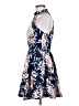 B. Darlin Floral Blue Cocktail Dress Size 7 - 8 - photo 5