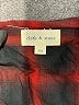 Cloth & Stone 100% Rayon Plaid Red Long Sleeve Blouse Size XS - photo 7